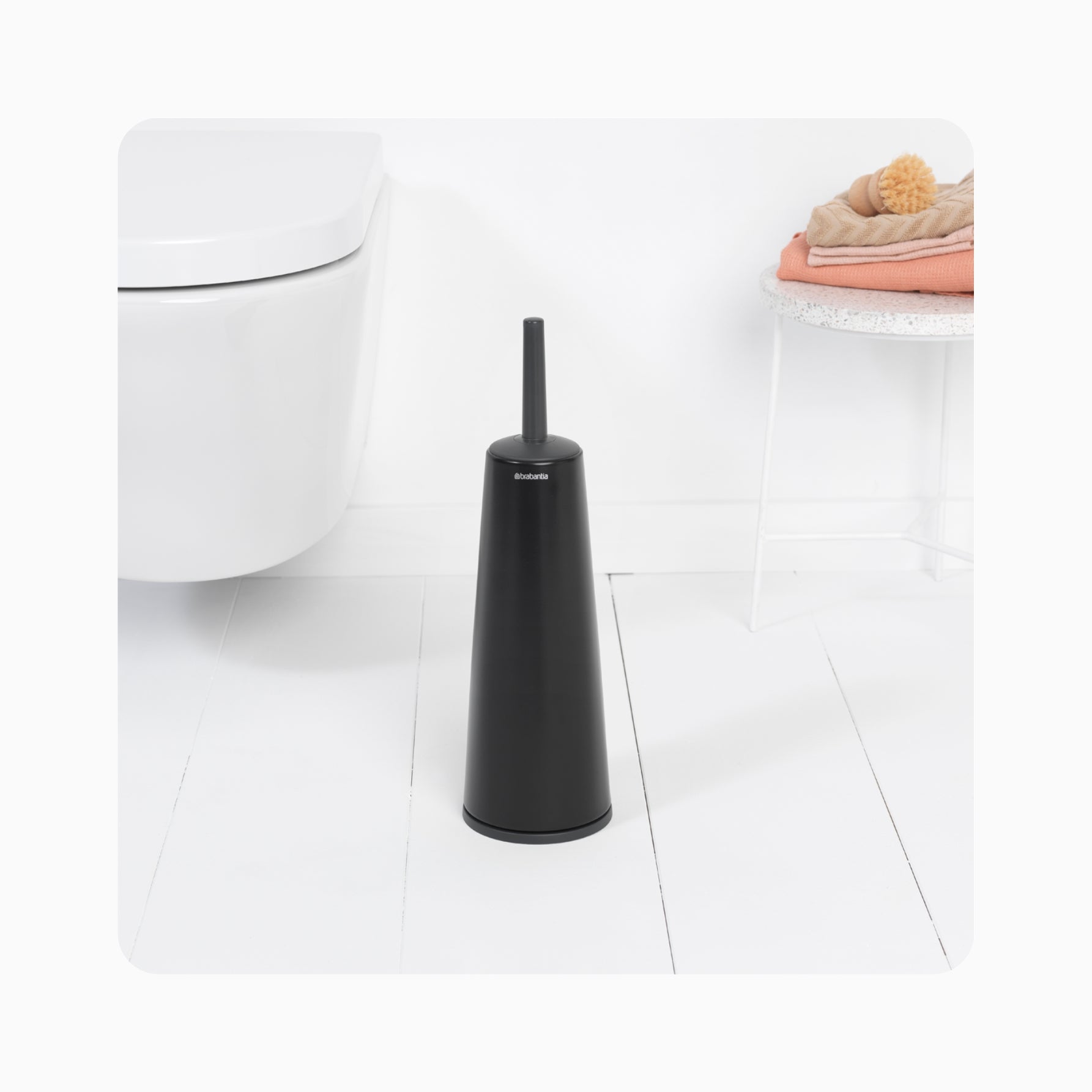 ReNew Toilet Brush and Holder - Matt Black