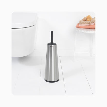 ReNew Toilet Brush and Holder - Matt Steel