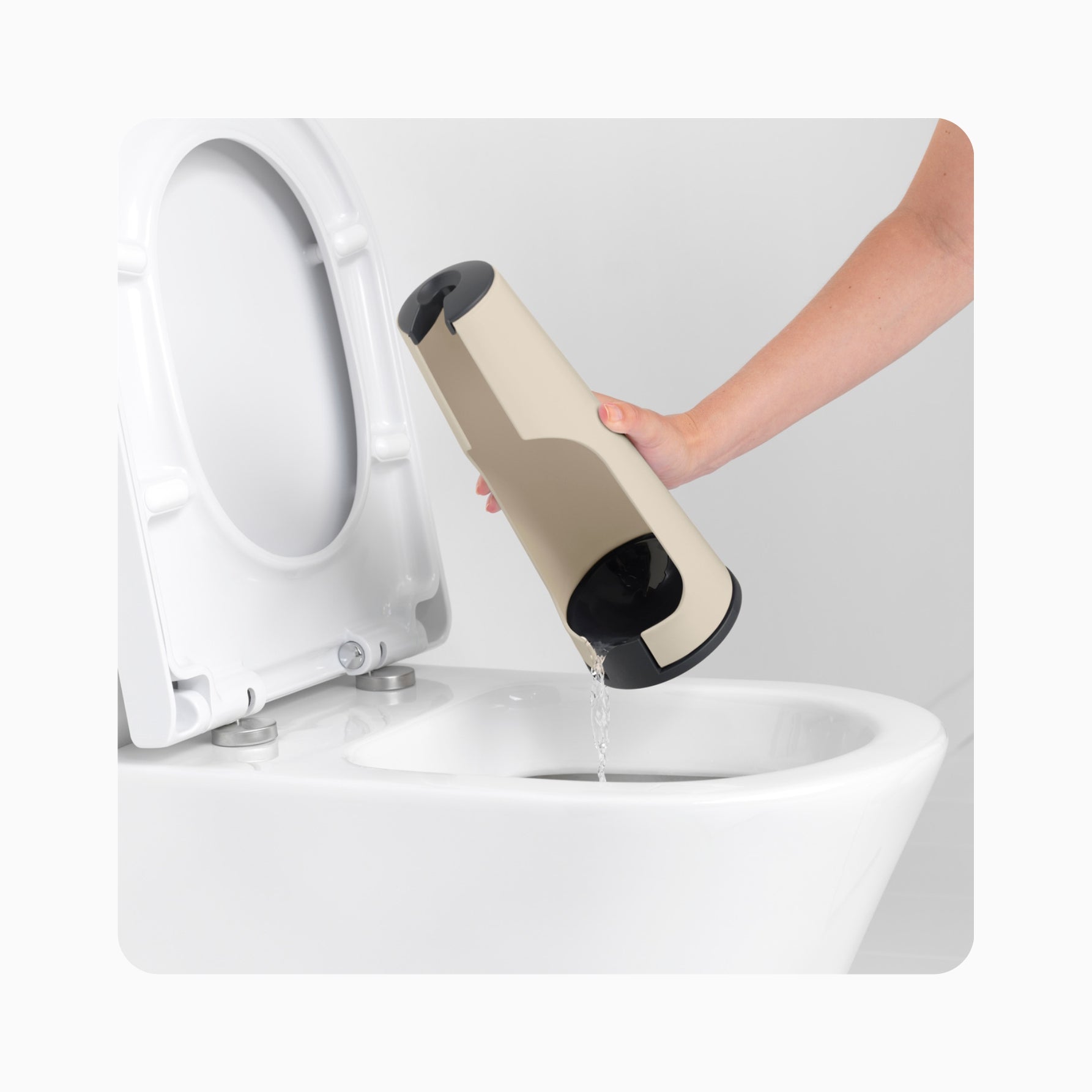 ReNew Toilet Brush and Holder - Soft Beige
