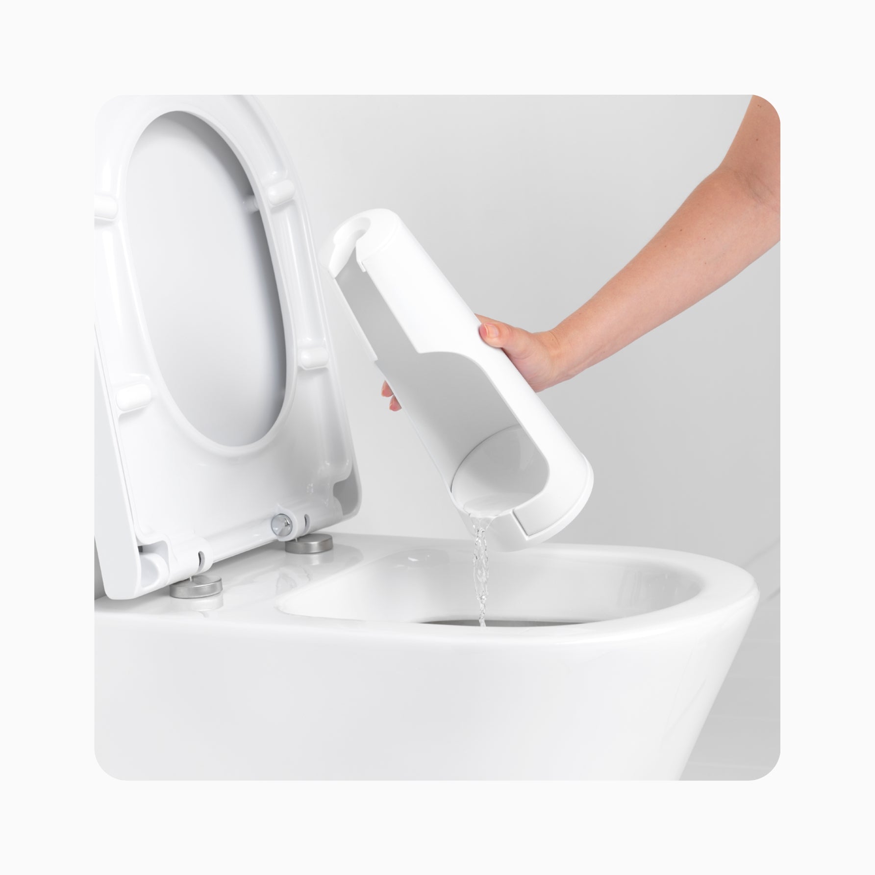 ReNew Toilet Brush and Holder - White
