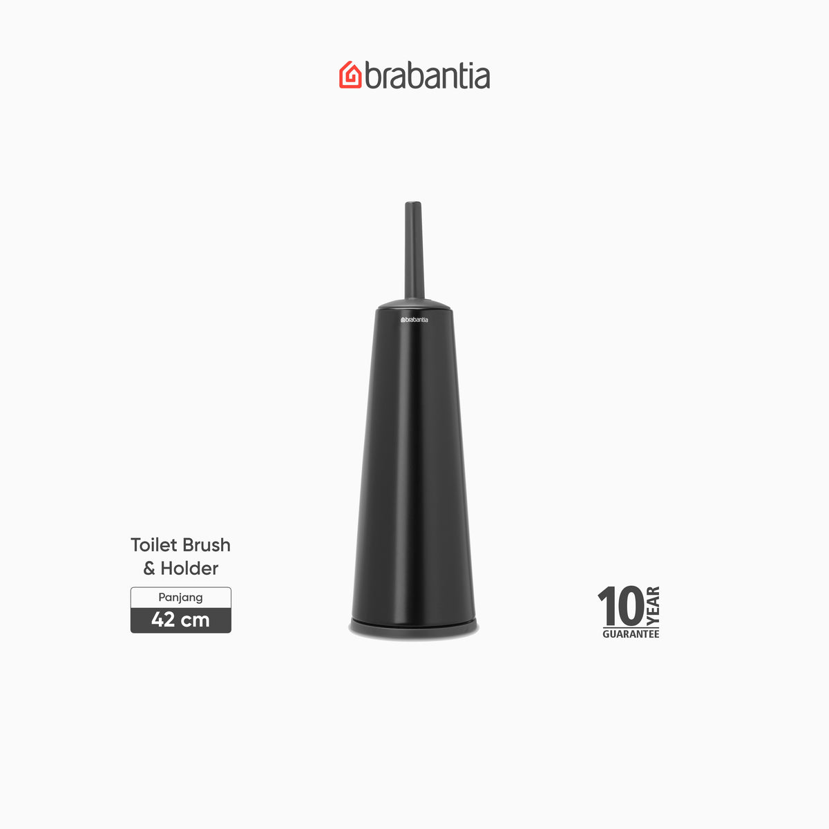 ReNew Toilet Brush and Holder - Matt Black