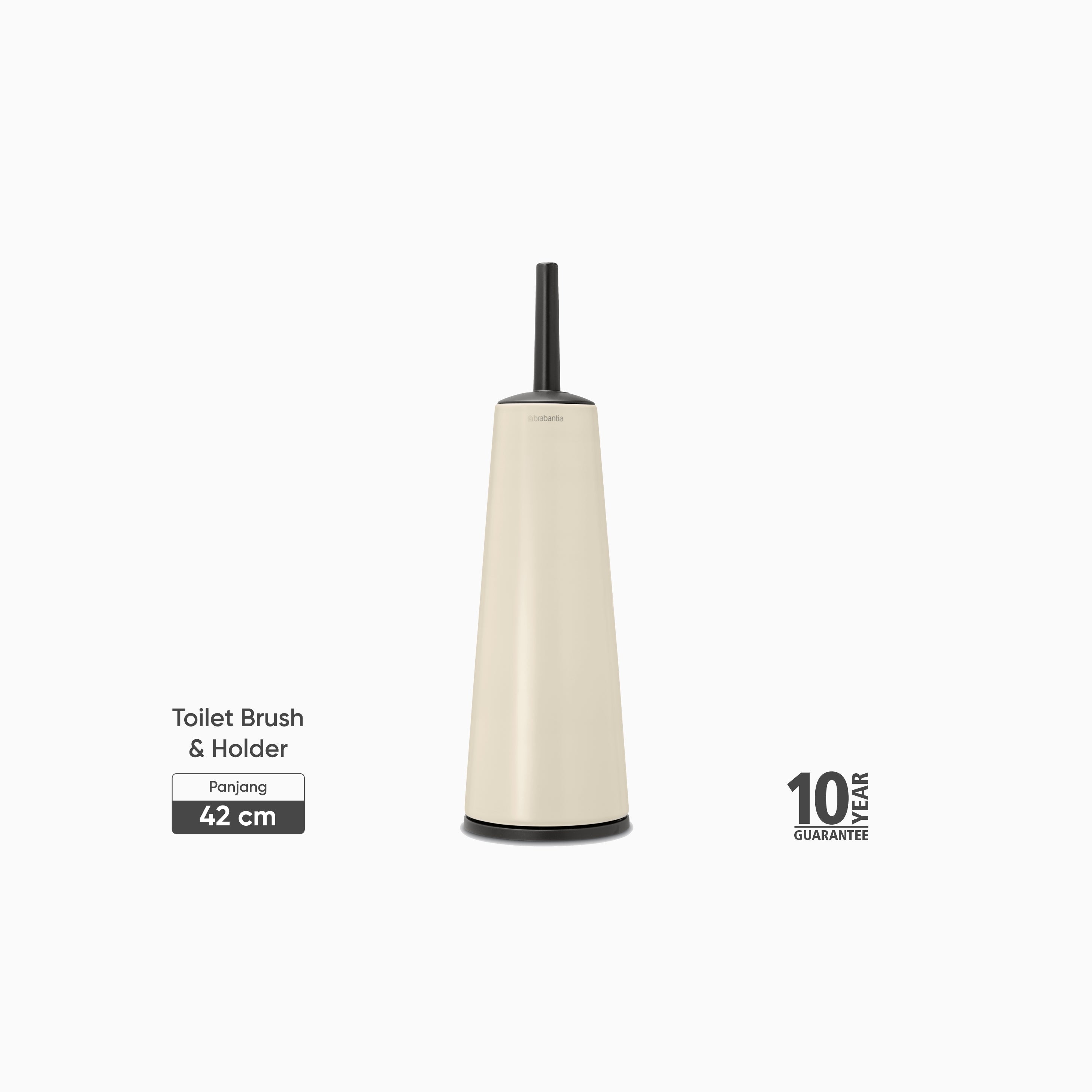 ReNew Toilet Brush and Holder - Soft Beige