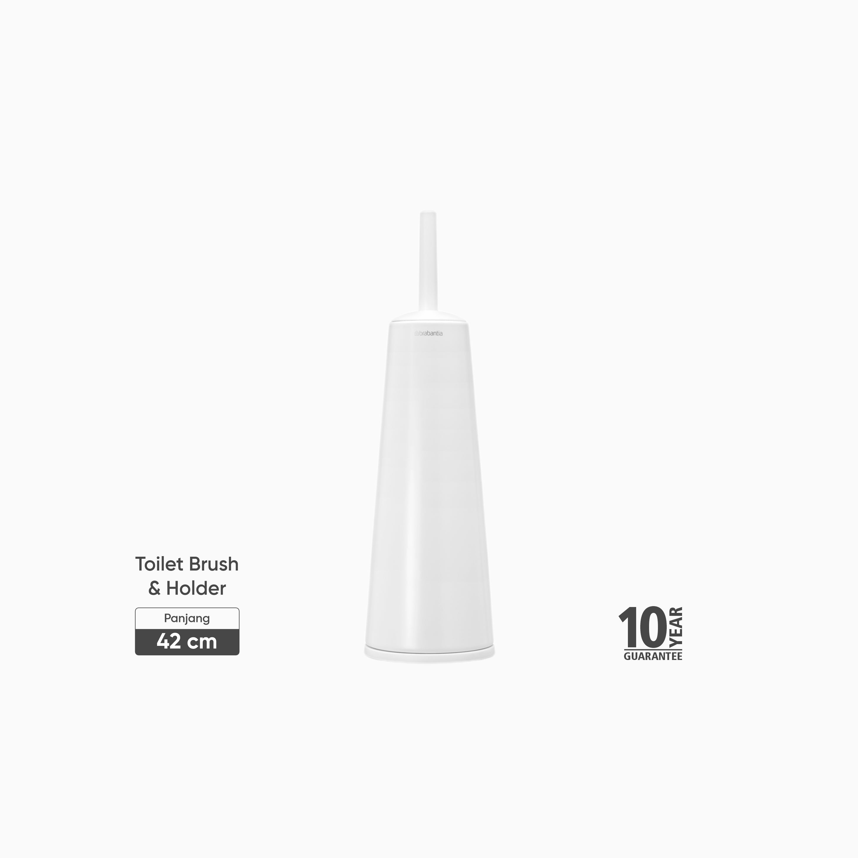 ReNew Toilet Brush and Holder - White