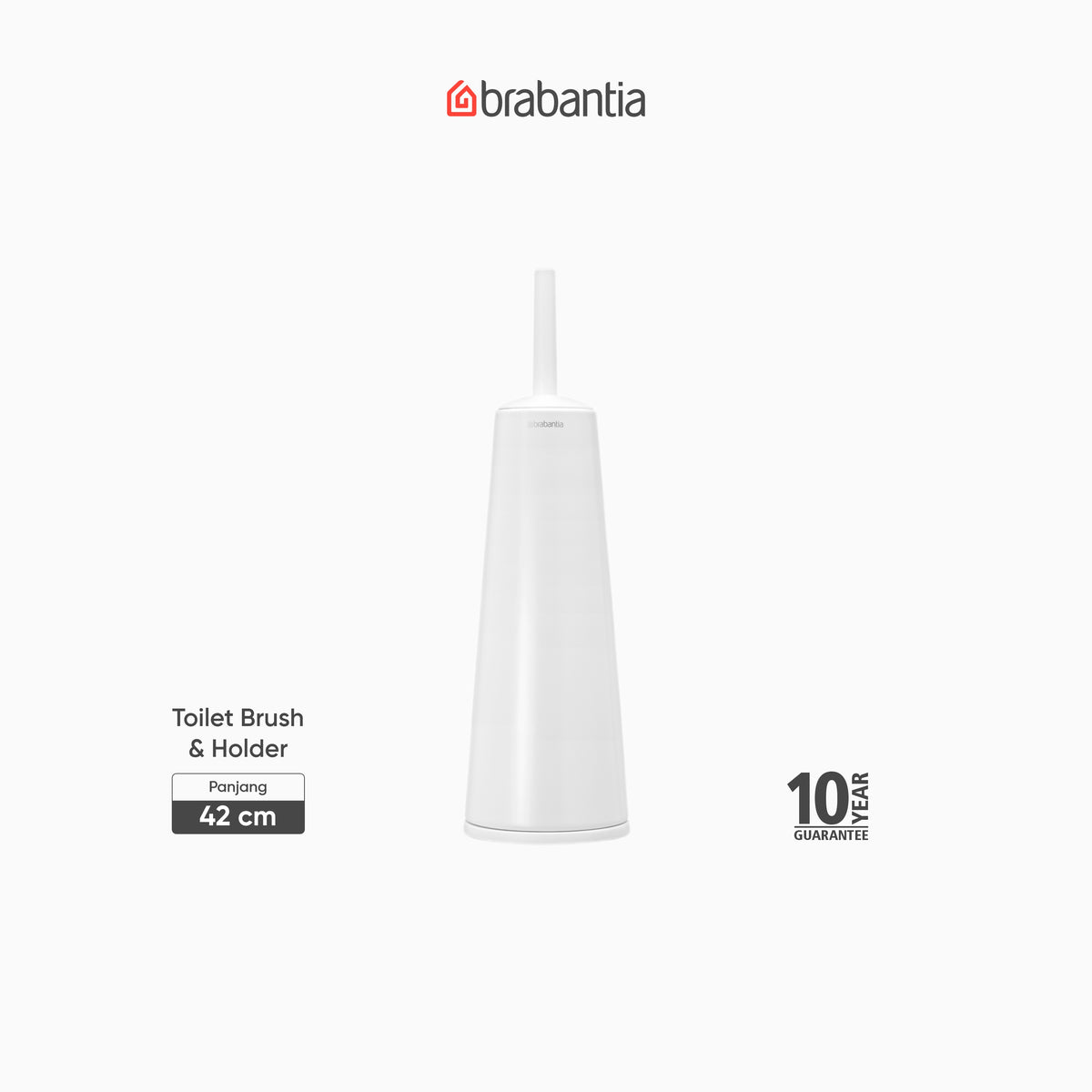 ReNew Toilet Brush and Holder - White