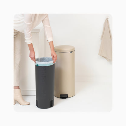 NewIcon Pedal Bin 30L - Soft Beige