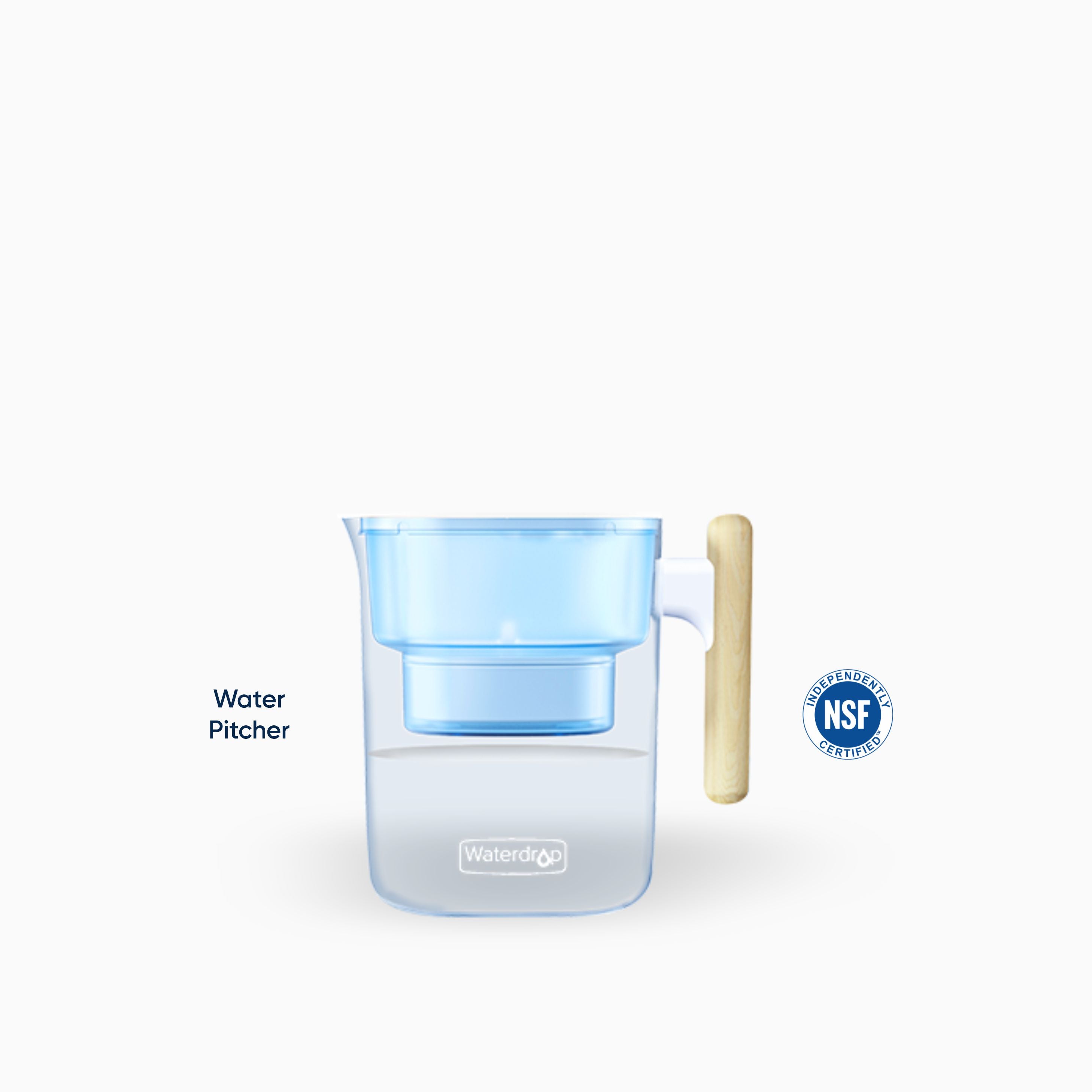 Chubby Pitcher Filter Air Minum (Biru)
