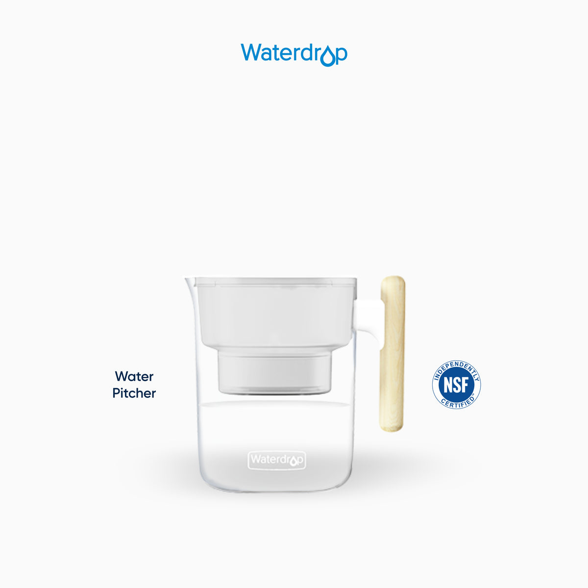 Chubby Pitcher Filter Air Minum (Putih)