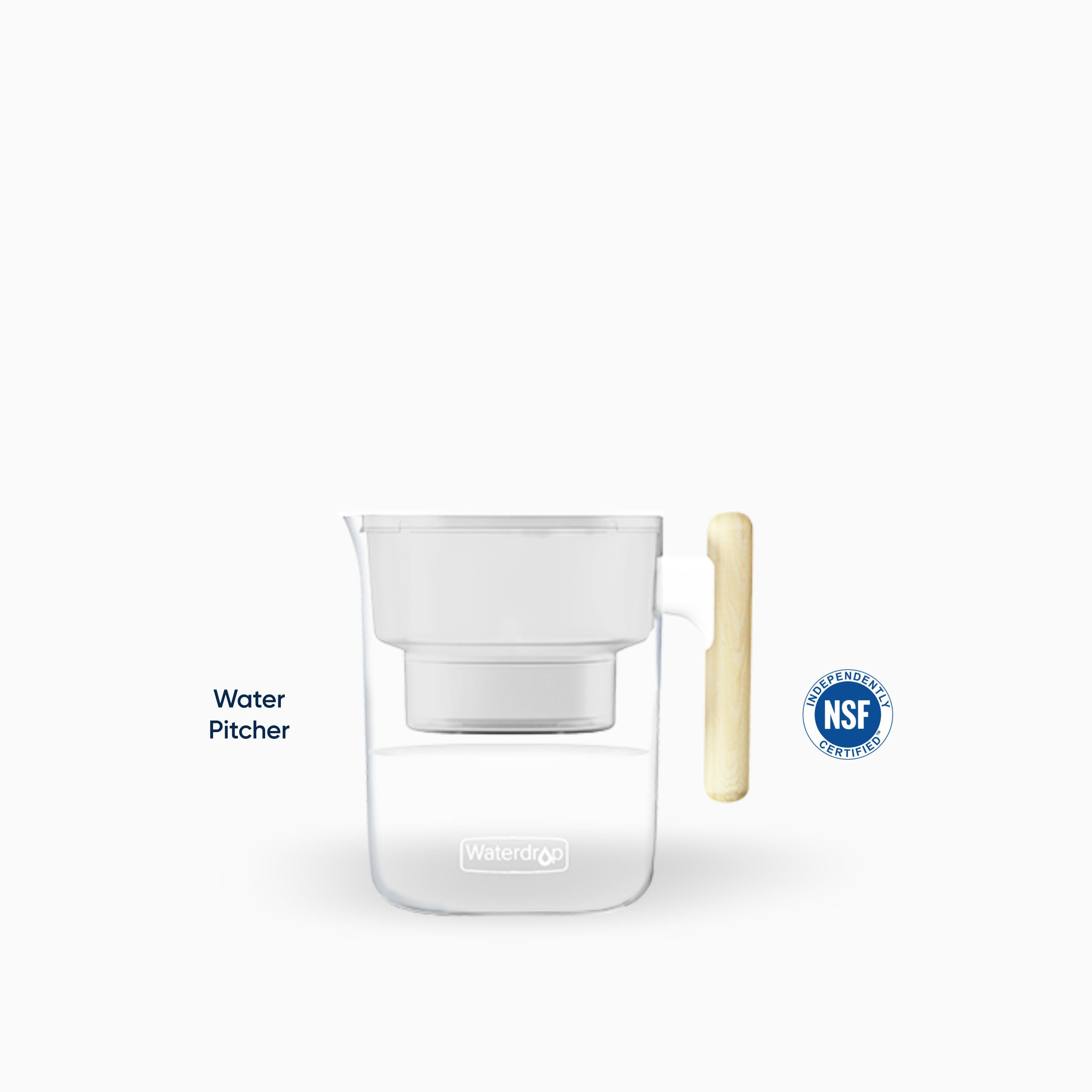 Chubby Pitcher Filter Air Minum (Putih)