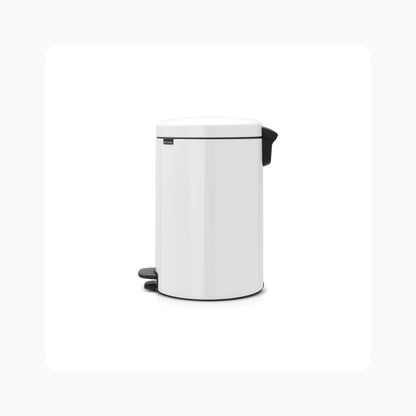 NewIcon Pedal Bin 20L - White