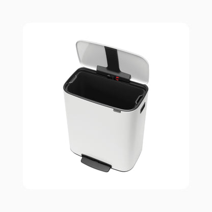 Bo Pedal Bin 60L - White