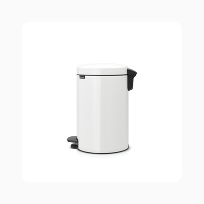 NewIcon Pedal Bin 12L - White