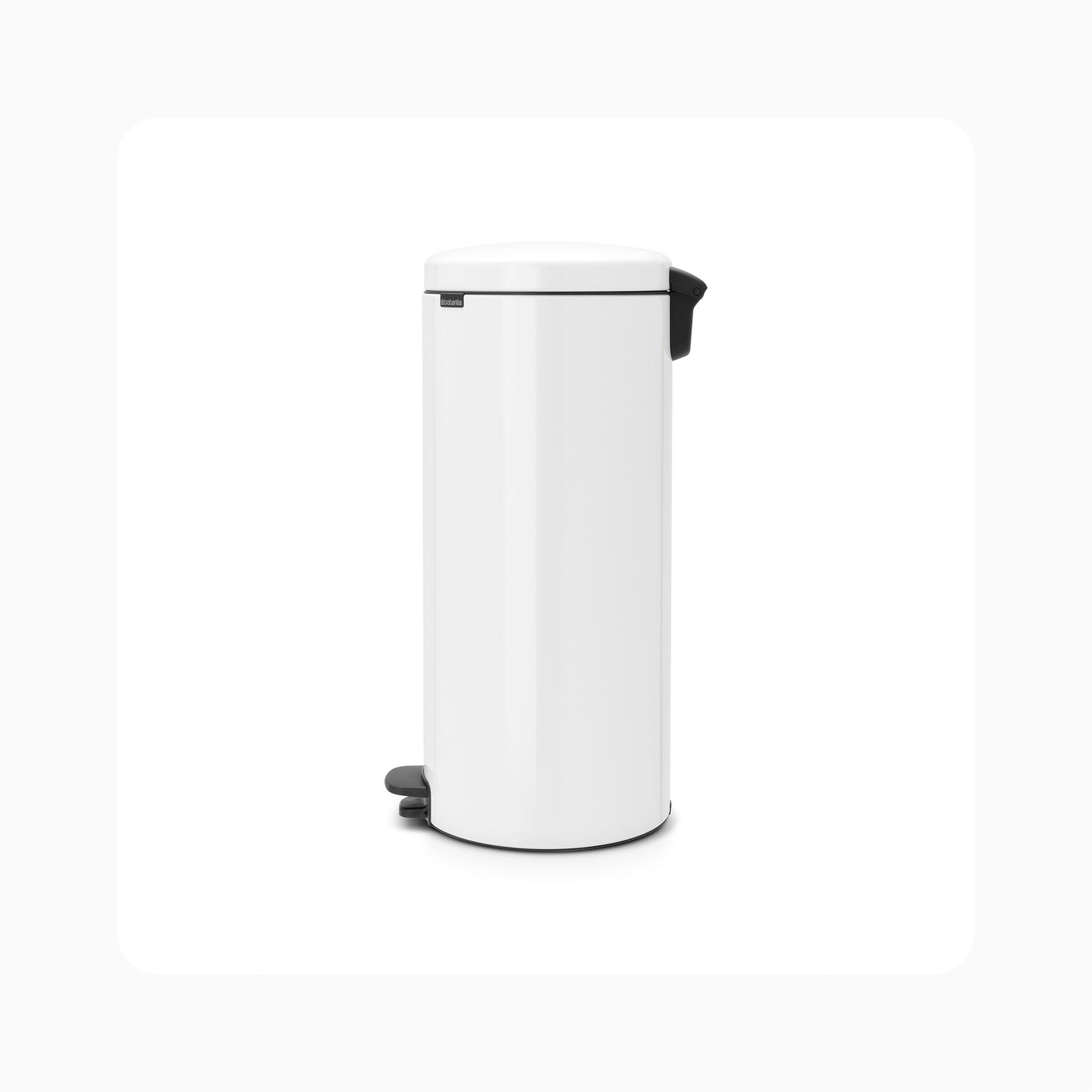 NewIcon Pedal Bin 30L - White