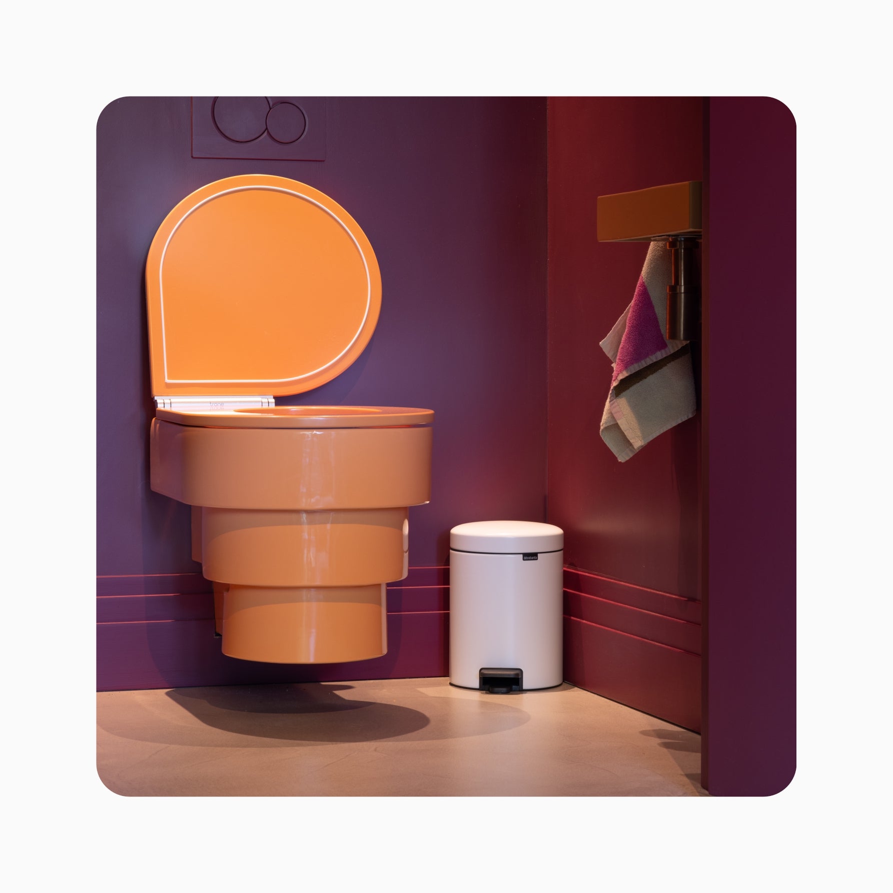 NewIcon Pedal Bin 5L - White